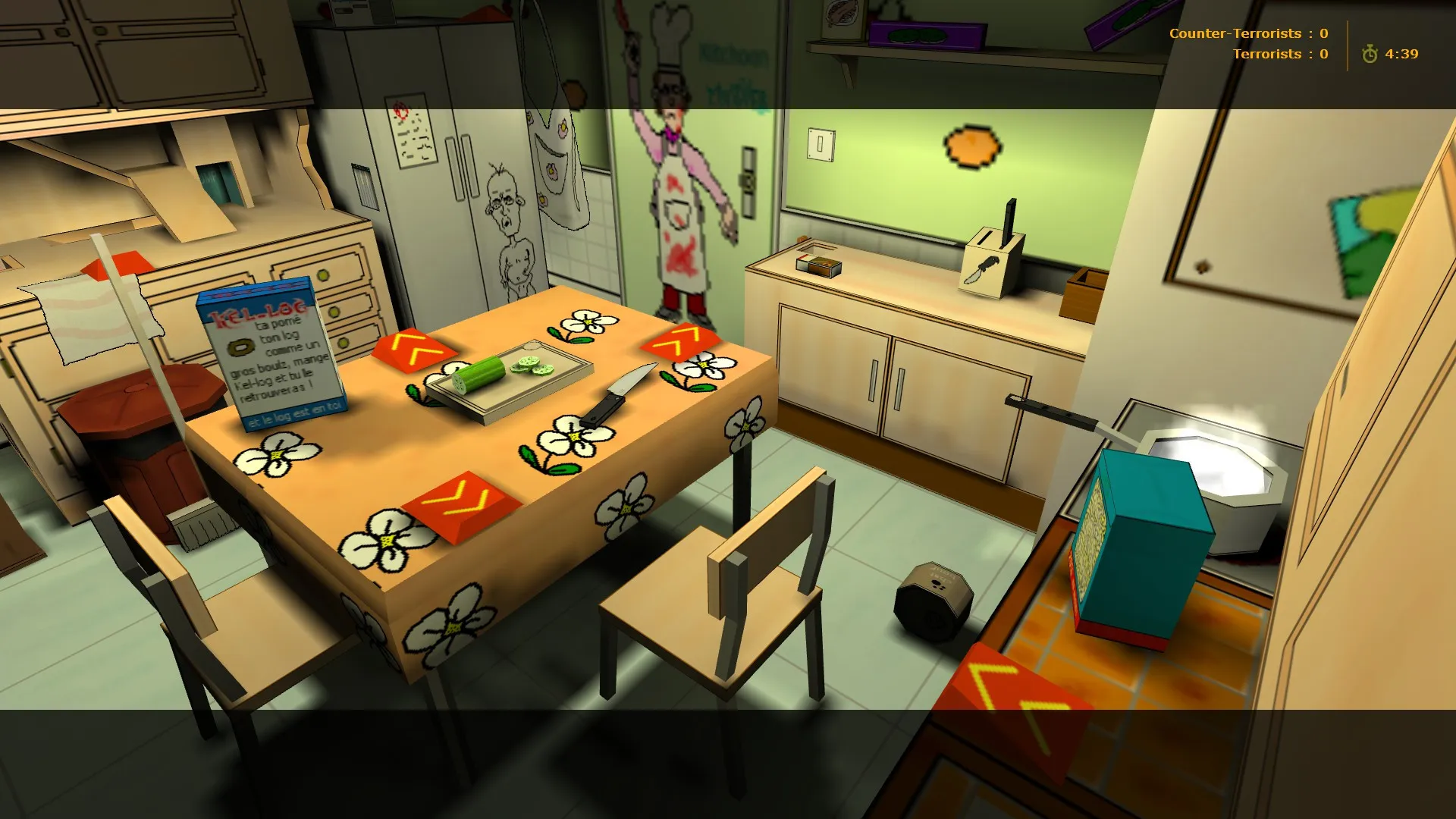 Скриншот  Карта de_rats_kitchoon для CS 1.6: тактические возможности и детали