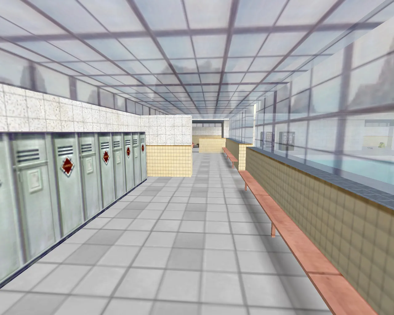 Скриншот  fy_pool_day2 для CS 1.6: карта FY для фрагов, точки, маршруты и .nav для ботов