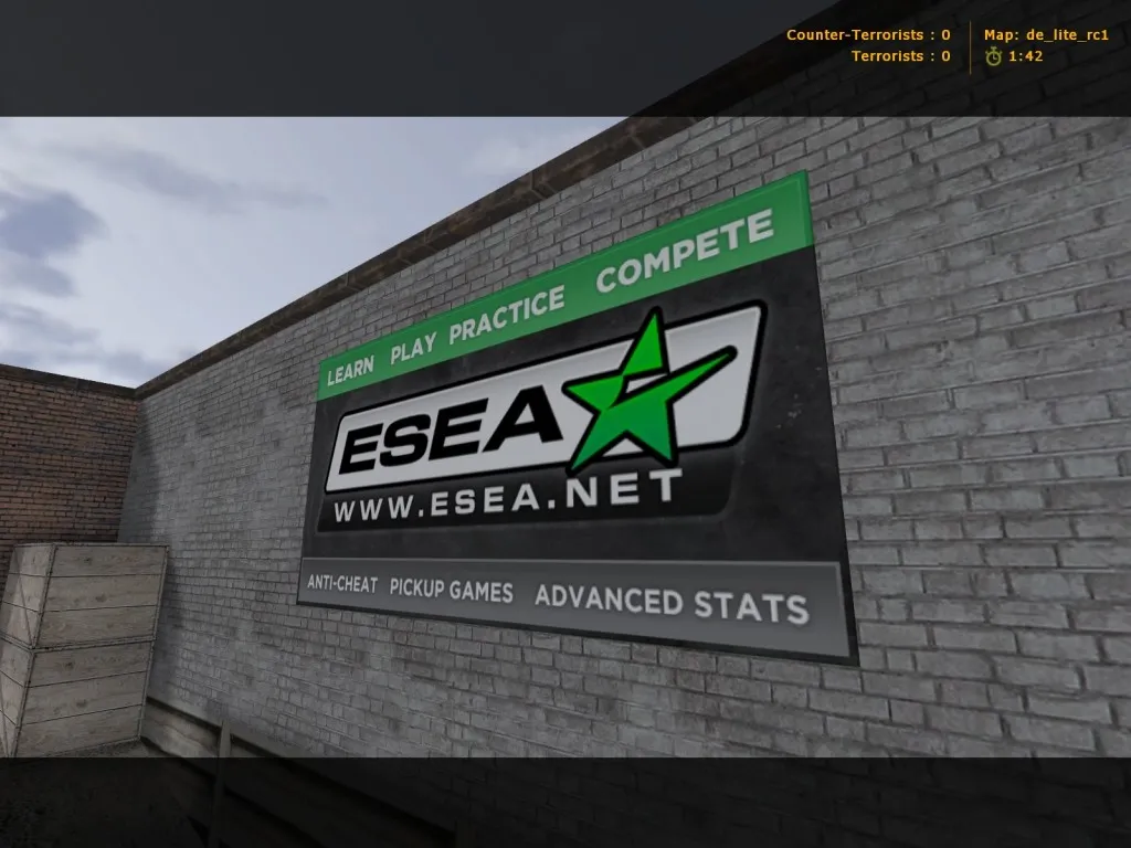 Скриншот  Карта de_lite_rc1 для CS 1.6 - Тактическое преимущество на картах DE