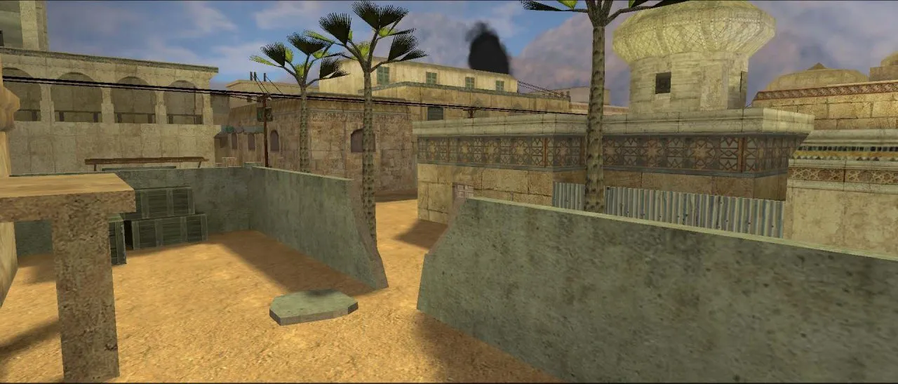 Скриншот de_dustall карта для CS 1.6: точки, баланс сторон, .nav для ботов и оптимизация wpoly/epoly