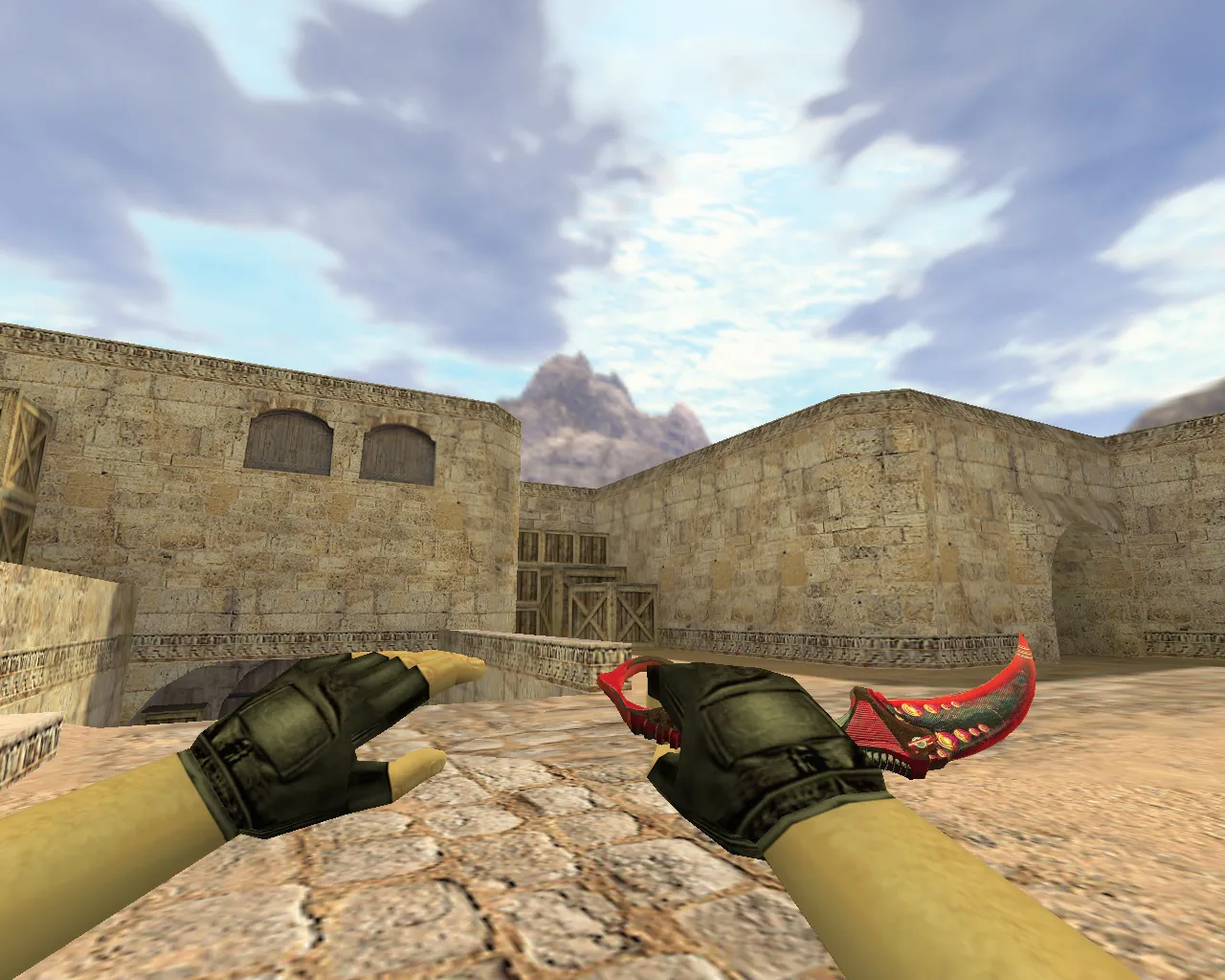 Скриншот Модель ножа «Керамбит Красный мечтатель» v_ для CS 1.6: p_ w_ файлы, звуки, анимация осмотра