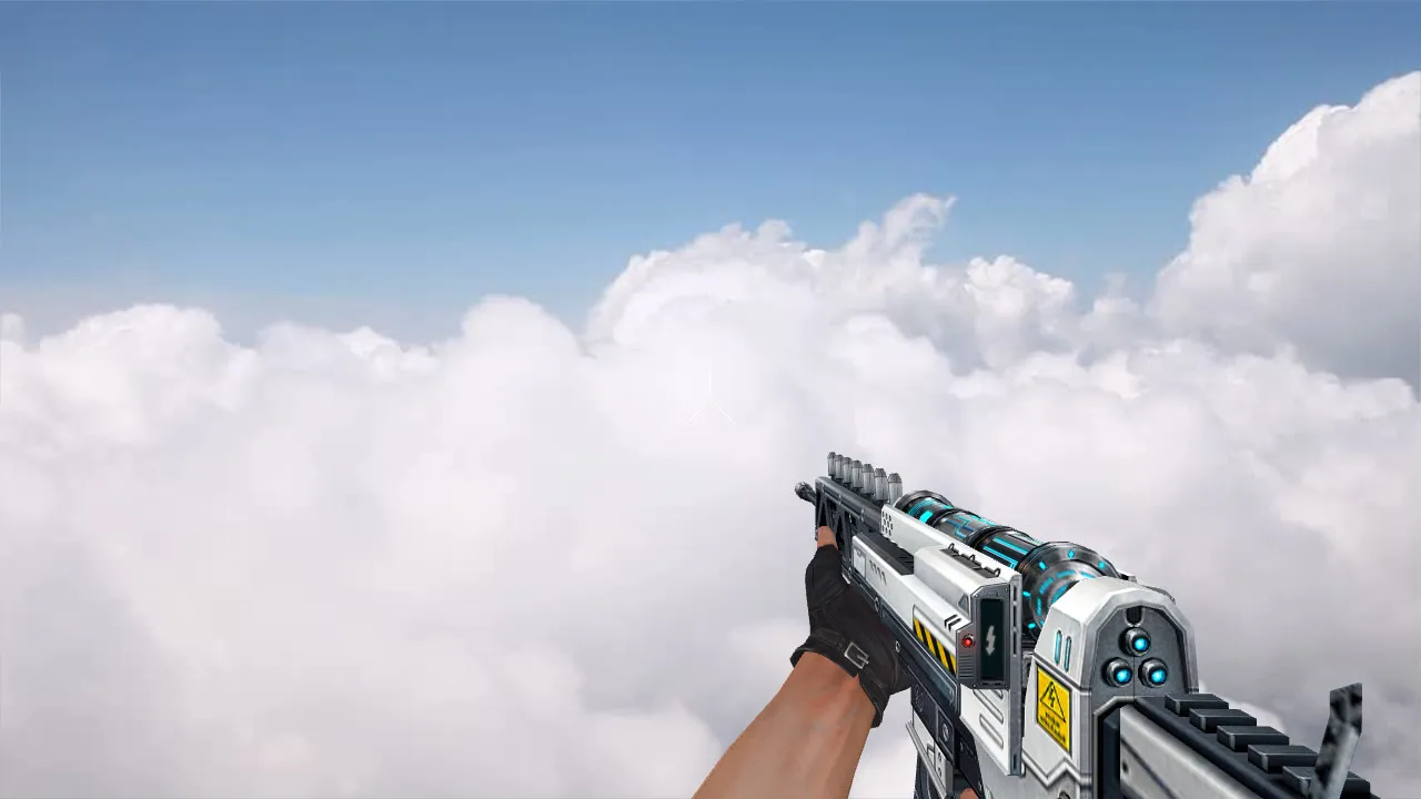 Скриншот Модель «Stun Rifle» v_ak47_p, p_ak47_p, w_ak47_p для CS 1.6: звуки, анимация осмотра, текстуры и настройка