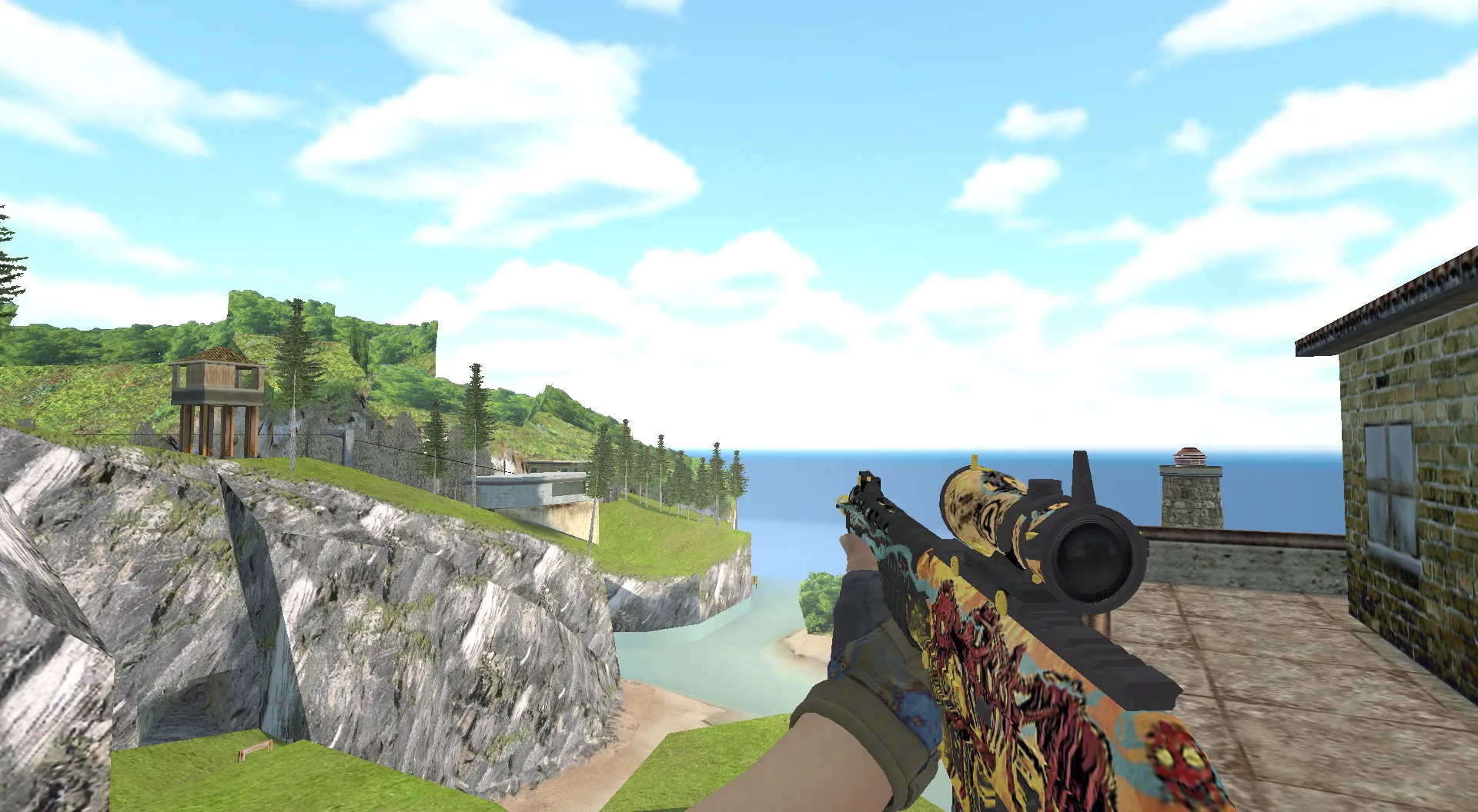 Скриншот Пак моделей оружия Hydra Gloves | Case Hardened Pack для CS 1.6: v_, p_, w_ модели, анимация осмотра, звуки и текстуры