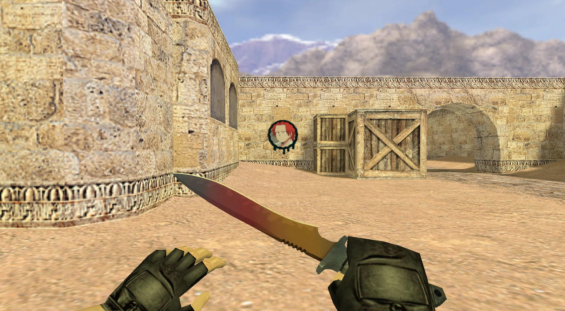 Скриншот Граффити Эйджиро Киришима для CS 1.6: Яркие Аниме Моменты