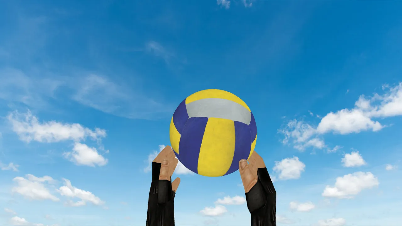 Скриншот  Модель гранаты «Волебольный мяч» для CS 1.6: v_ p_ w_ модели, звук, анимация осмотра и точные текстуры