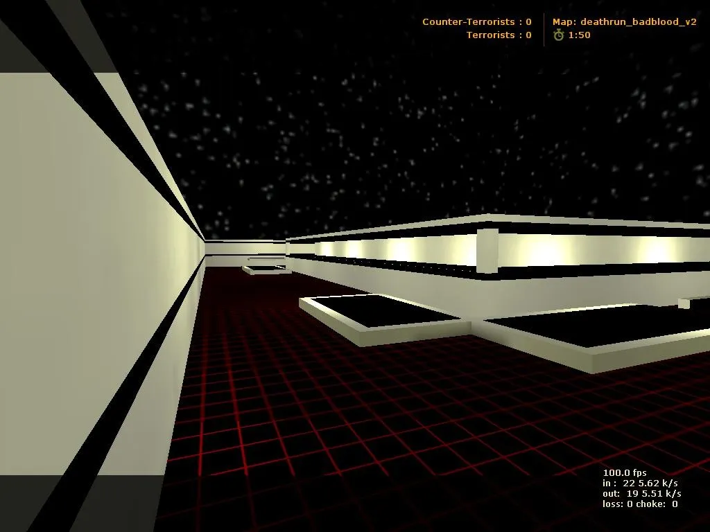 Скриншот  deathrun_badblood_v2 для CS 1.6: уровни, точки, .nav для ботов и оптимизация wpoly/epoly