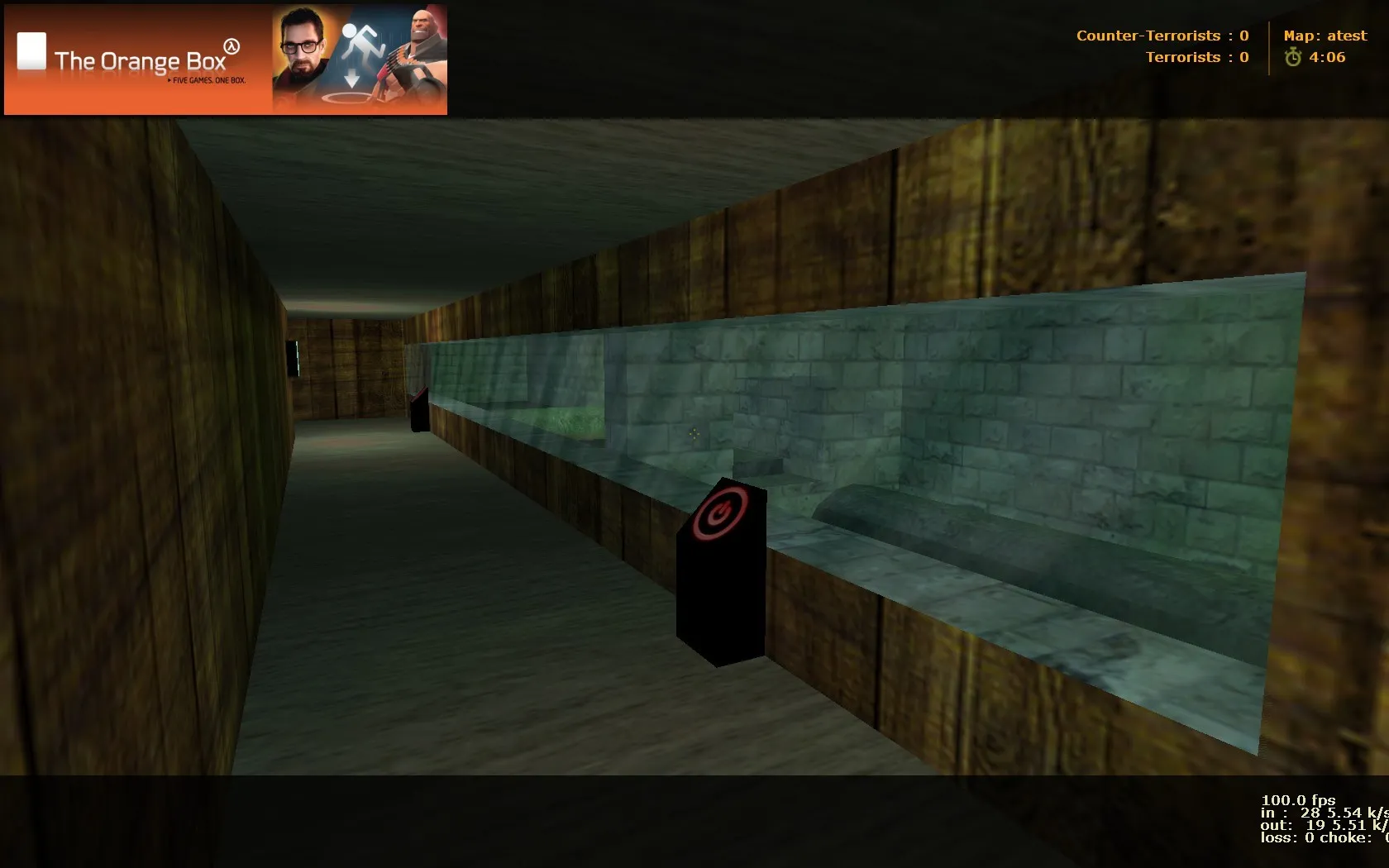 Скриншот  deathrun_ad_sewers для CS 1.6: карта для deathrun, точки ловушек, баланс сторон и боты (.nav) без лагов