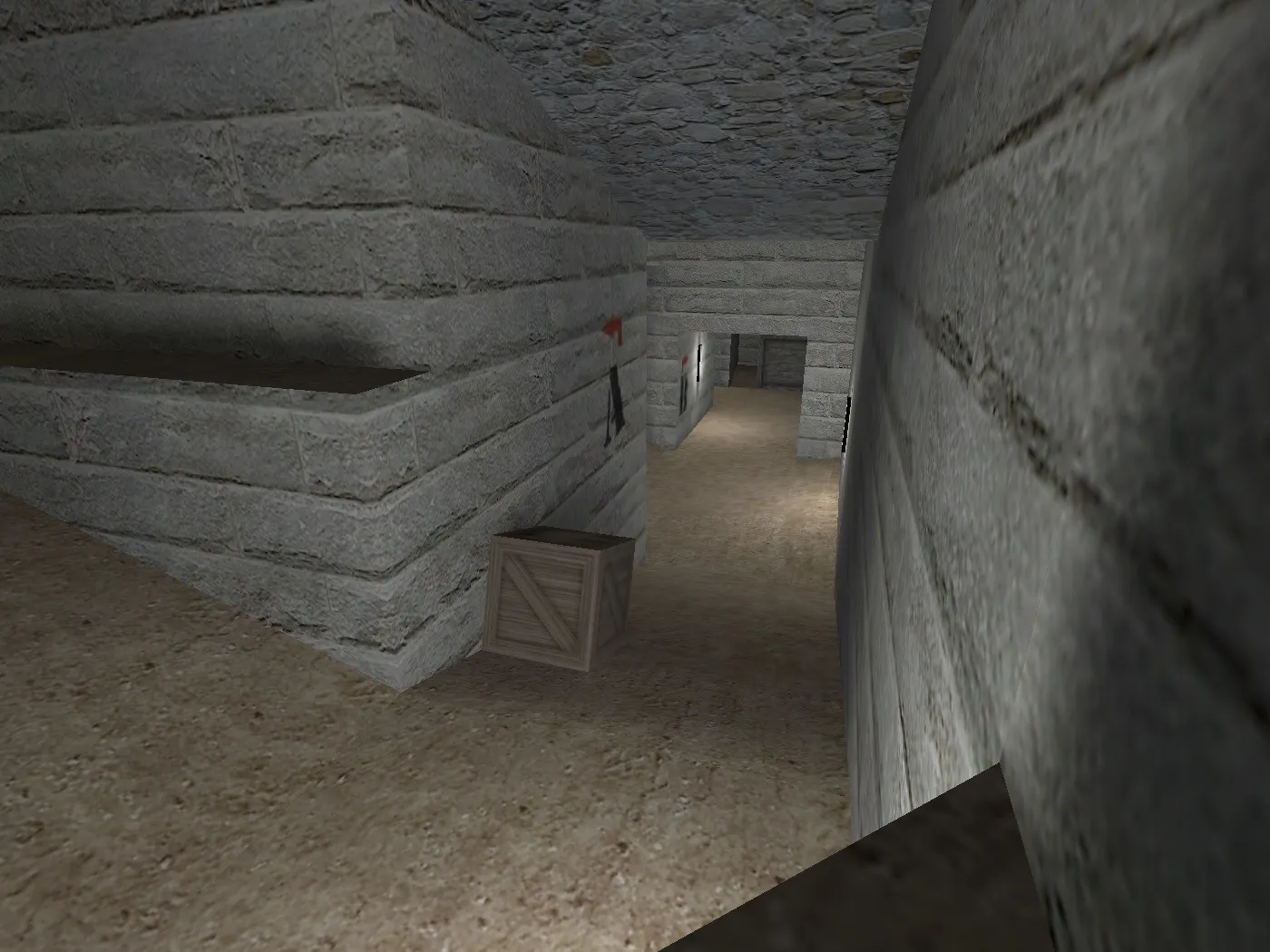 Скриншот Карта de_bourne для CS 1.6: тактика за CT и T, точки на карте, .nav для ботов, оптимизация wpoly/epoly