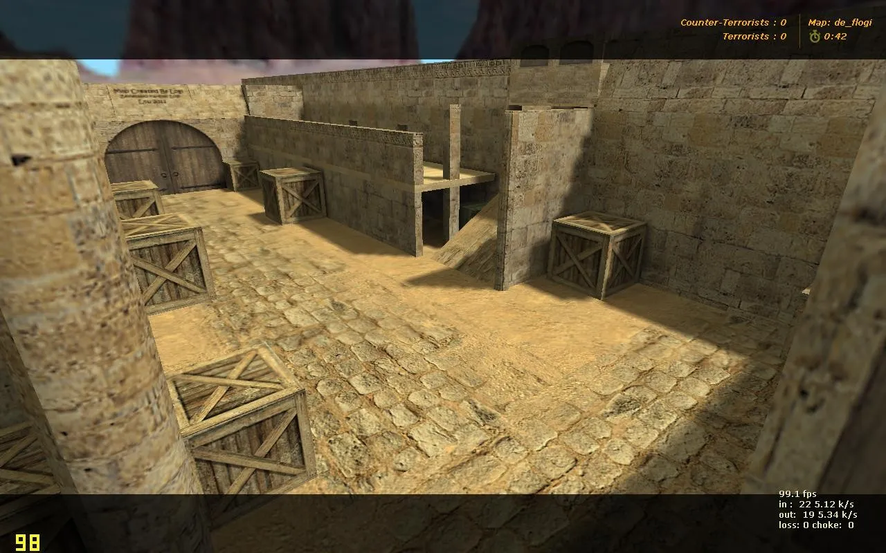 Скриншот  Карта de_flogi для CS 1.6: тактики за CT и T, установка, .nav, оптимизация wpoly/epoly