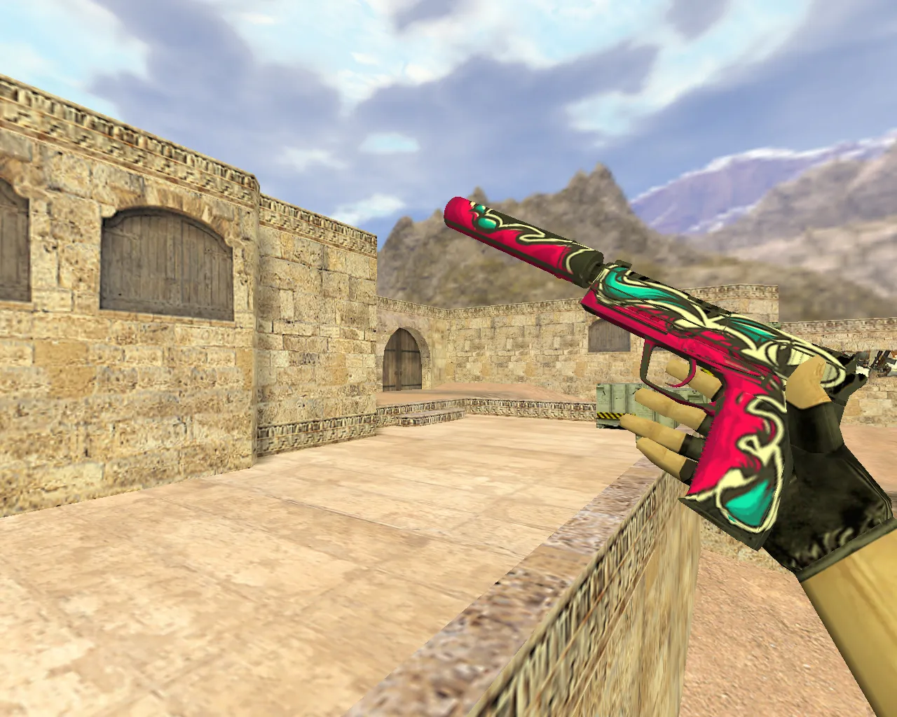 Скриншот Модель «USP Монстра» для CS 1.6 – Уникальная текстура и анимация