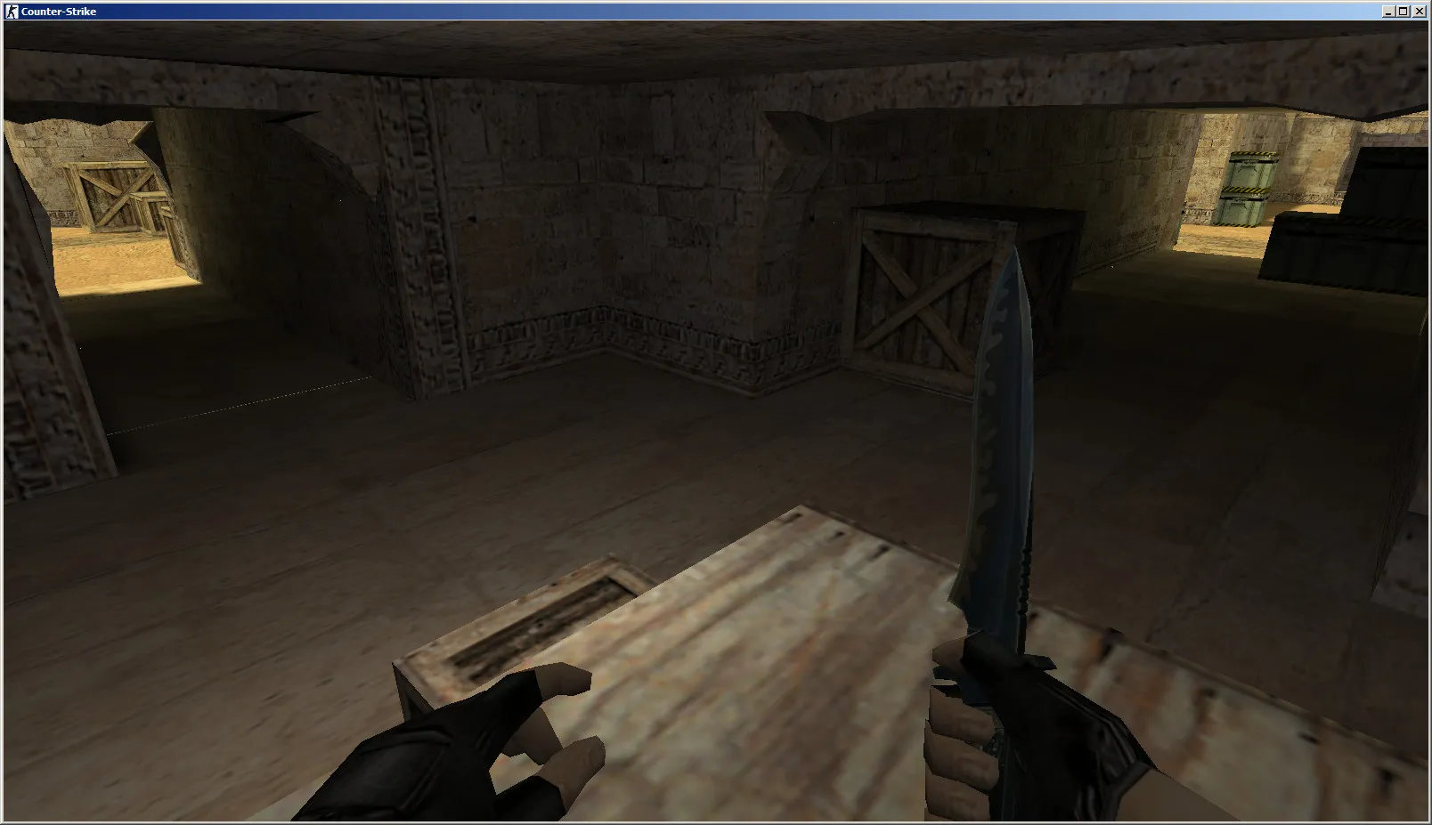 Скриншот  de_dust_bnd для CS 1.6: карта, точки для Т и КТ, bnd-стиль, .nav и оптимизация wpoly/epoly