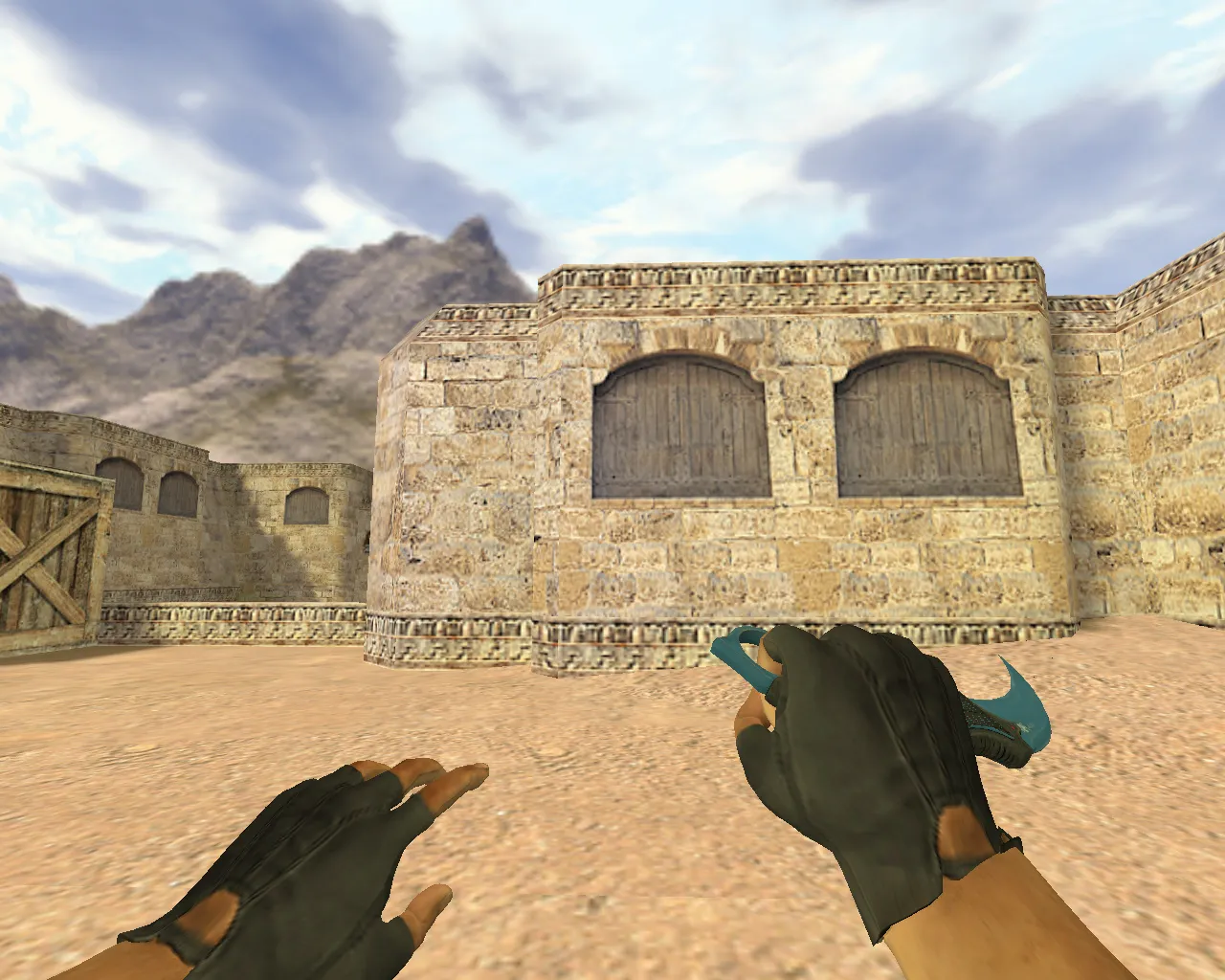 Скриншот Модель v_ ножа «Керамбит Кулдаун» p_ и w_ для CS 1.6: звуки, анимация осмотра, качество текстур