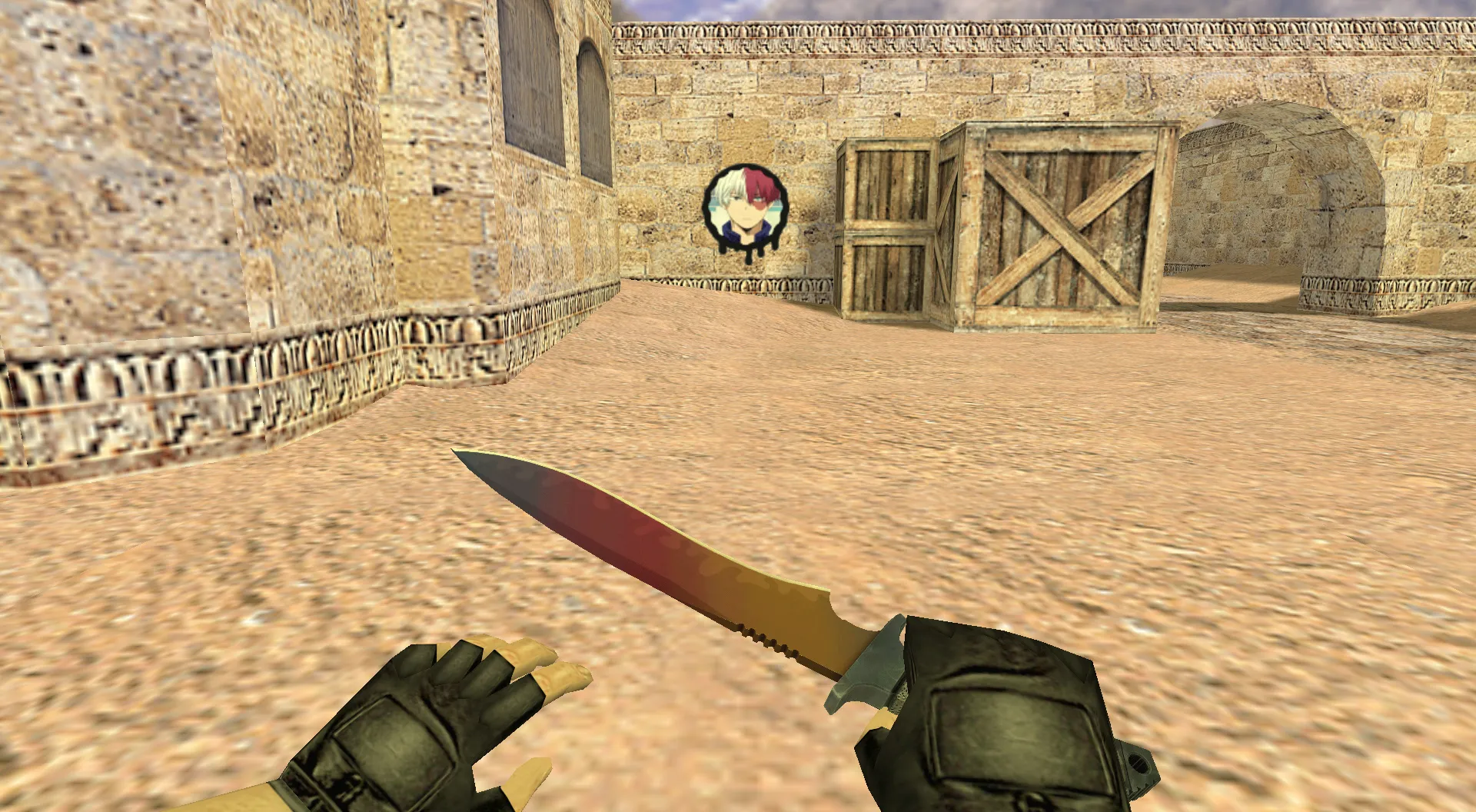 Скриншот  Граффити «Шото Тодороки» для CS 1.6 - Аниме граффити