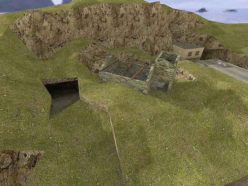 Скриншот  de_gower для CS 1.6: тактика за CT/T, навигация .nav, оптимизация wpoly/epoly и настройка карты