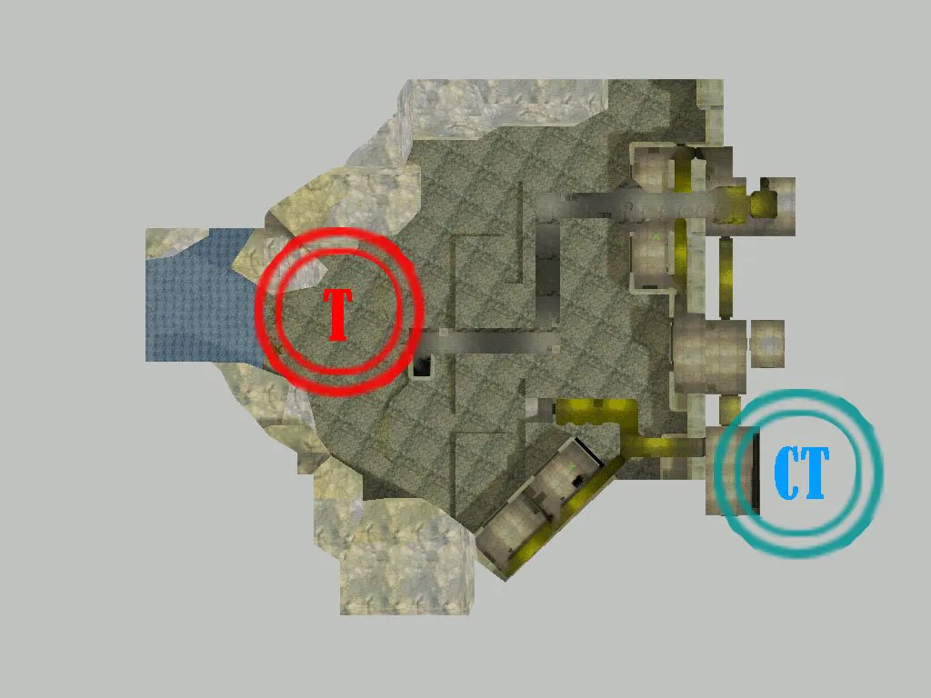 Скриншот de_bunker_ru карта для CS 1.6: точки, тактика за CT/T, .nav для ботов, оптимизация wpoly/epoly