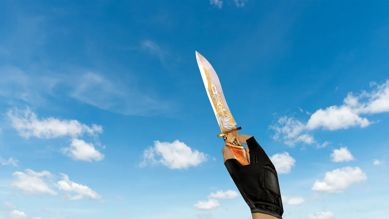 Скриншот Модель ножа Wolf Sight Blade для CS 1.6: v_/p_/w_ модели, звуки, анимация осмотра, качество текстур