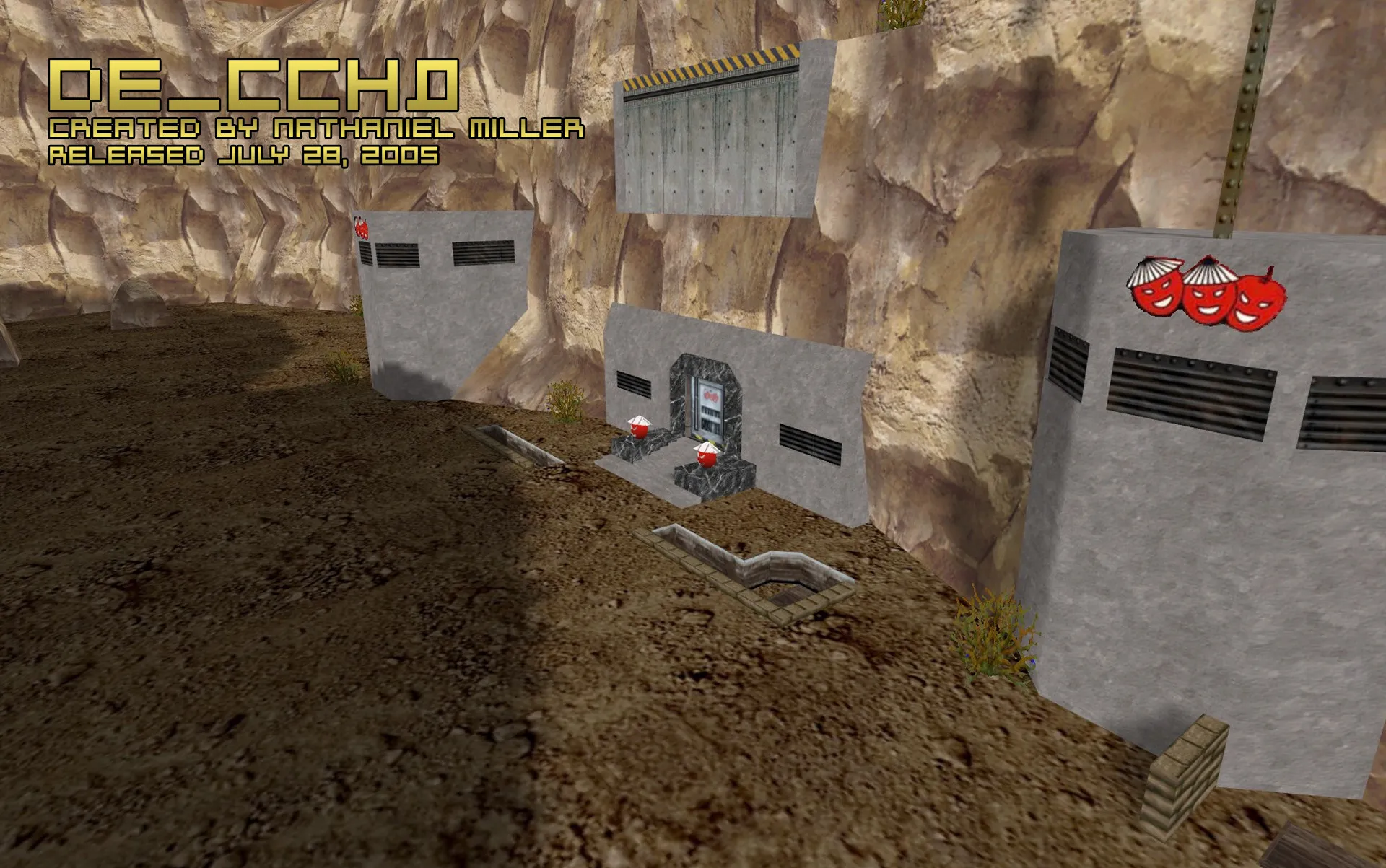 Скриншот  Карта de_cchq для CS 1.6: геймплей, точки, .nav для ботов, оптимизация wpoly/epoly