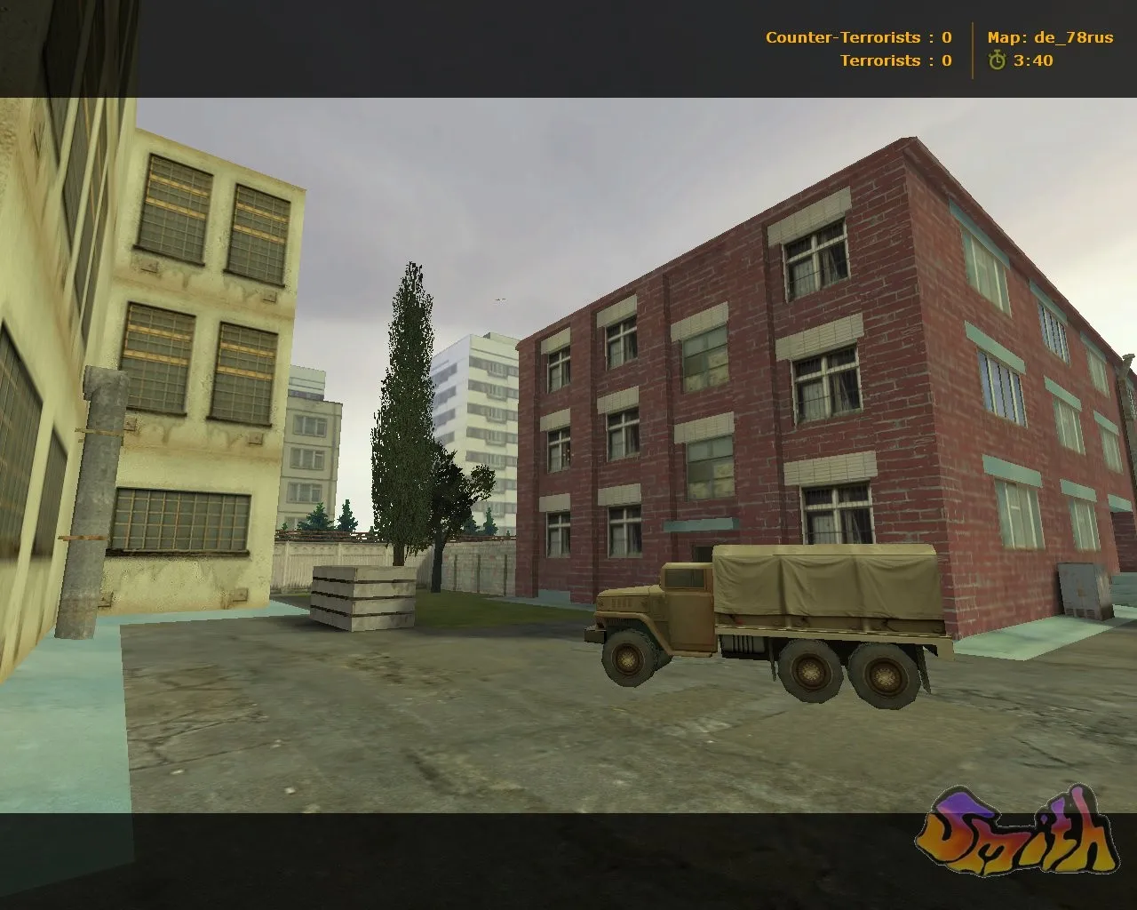 Скриншот  de_78rus для CS 1.6: тактика за Т и КТ, точки, маршруты, .nav для ботов и оптимизация