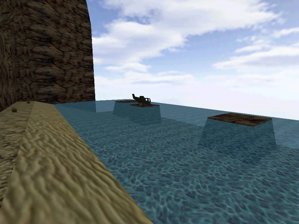 Скриншот  Карта «climb» для CS 1.6: тренировка трюков, маршруты, точки зацепа и оптимизация