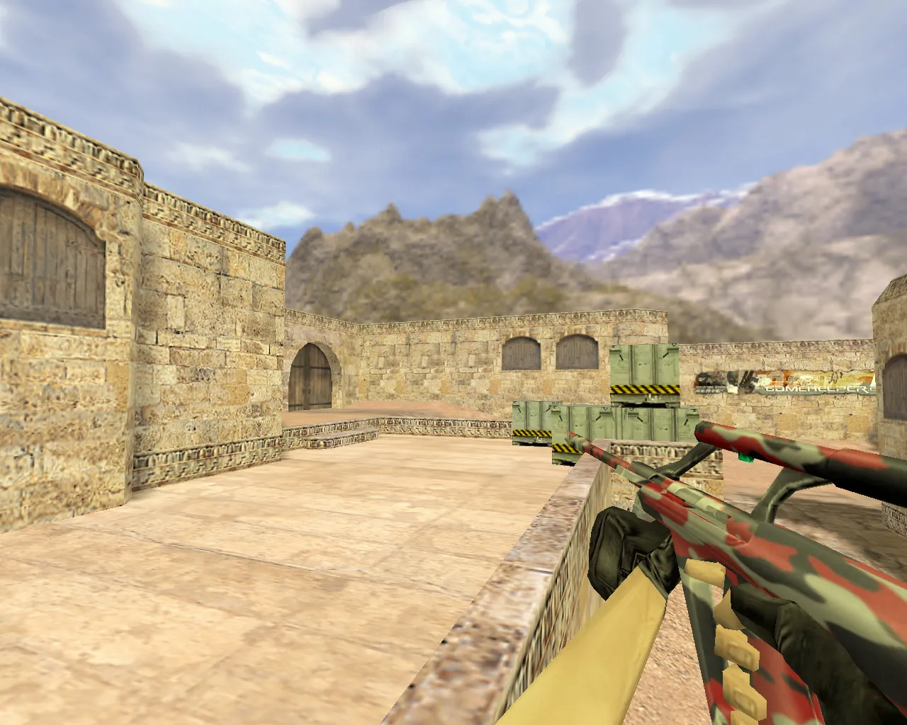 Скриншот Модель «AUG Красный камуфляж» для CS 1.6: Особенности и преимущества