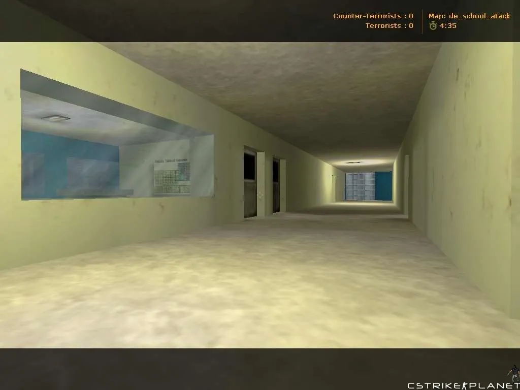 Скриншот  Карта de_school_atack для CS 1.6: Стратегии и тактики
