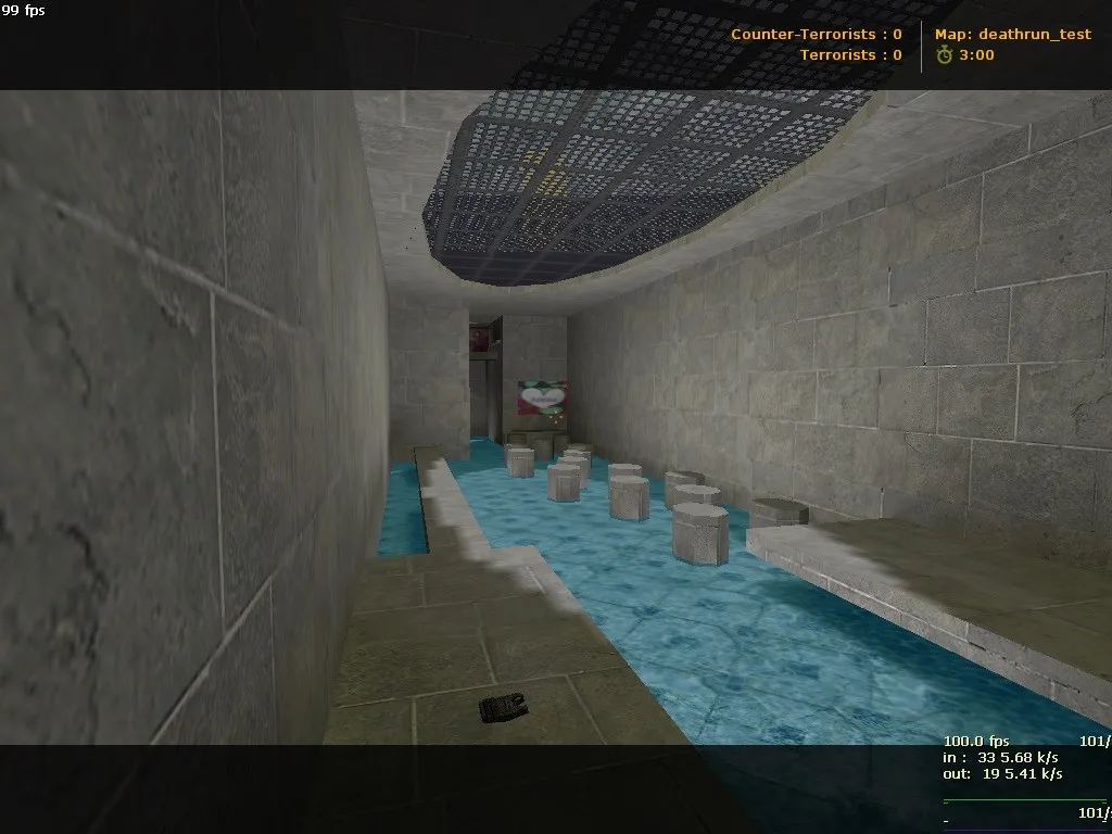 Скриншот  deathrun_adelina — deathrun карта для CS 1.6: точки, боты .nav, оптимизация и настройка