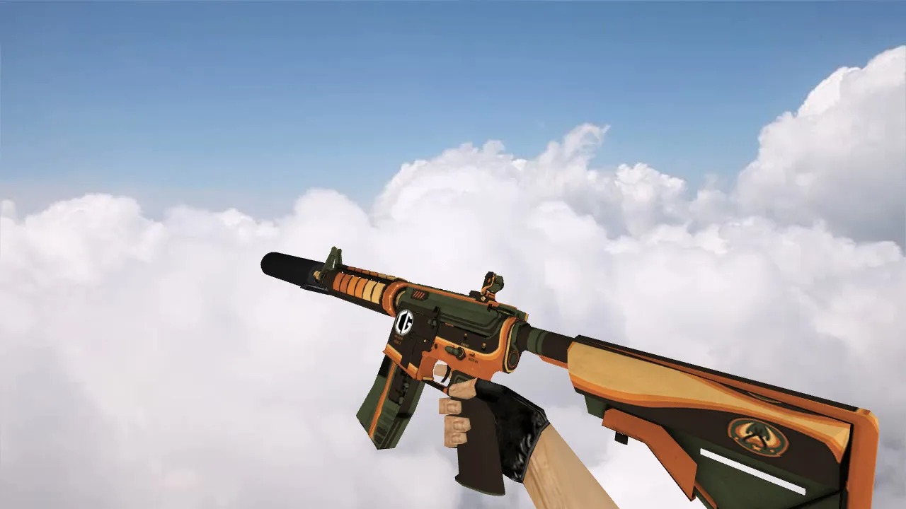 Скриншот Модель «M4A4 Nucleus» v_m4a1p для CS 1.6: звуки, анимация осмотра, текстуры и настройка оружия