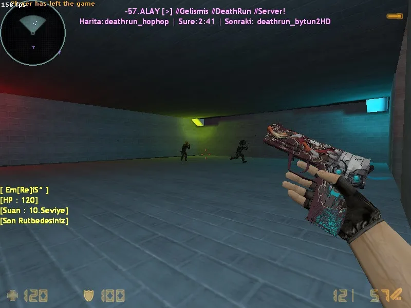 Скриншот  deathrun_hophop для CS 1.6: карта deathrun, точки, .nav для ботов и оптимизация под старые ПК