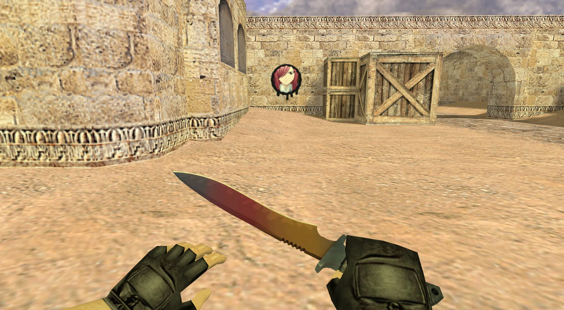 Скриншот Граффити «Эрза Скарлет» для CS 1.6 - Качественная Анимация и Стиль