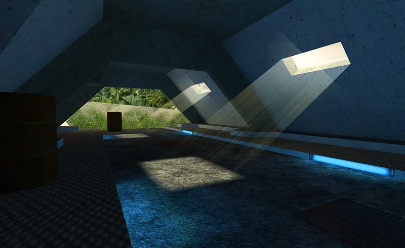 Скриншот  de_bunk карта для CS 1.6: позиции, тактика T/CT, настройка ботов и оптимизация wpoly/epoly