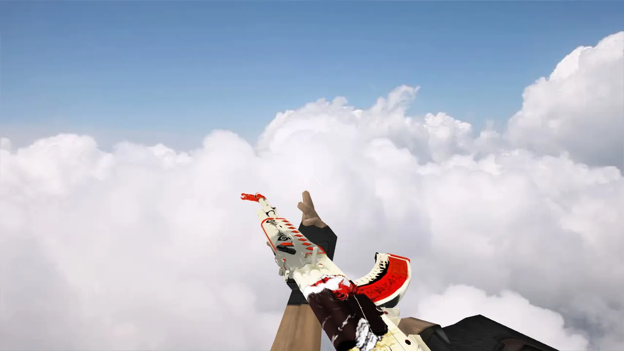 Скриншот Модель «AK-47 Samurai» v_ / p_ / w_ для CS 1.6: звуки, анимация осмотра, норм текстуры