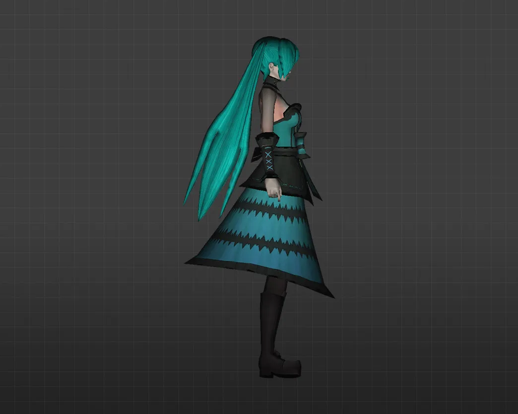 Скриншот Модель «Мику Куруми» для CS 1.6 - Уникальный Аниме Скин