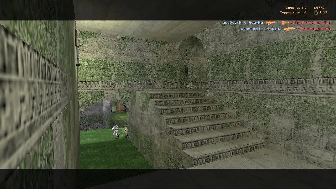 Скриншот  de_green для CS 1.6: тактика, точки, .nav для ботов и оптимизация wpoly/epoly