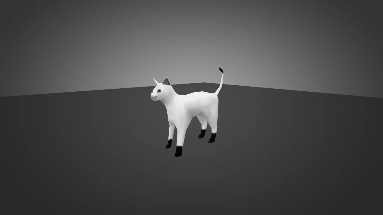 Скриншот Модель «White Cat for Chicken» для CS 1.6 - Уникальные скины