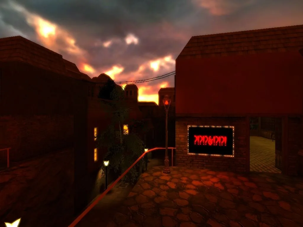 Скриншот  Карта de_sunset_mission для CS 1.6 – детали и тактика