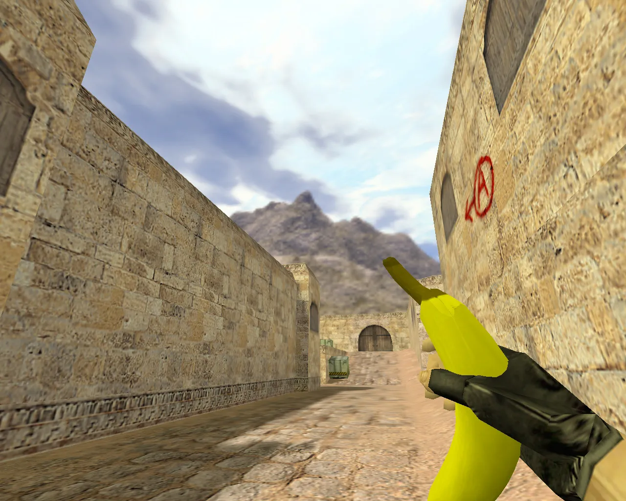 Скриншот Модель «Граната Банан» для CS 1.6: v_, p_, w_ модели, звук, анимация осмотра и четкие текстуры