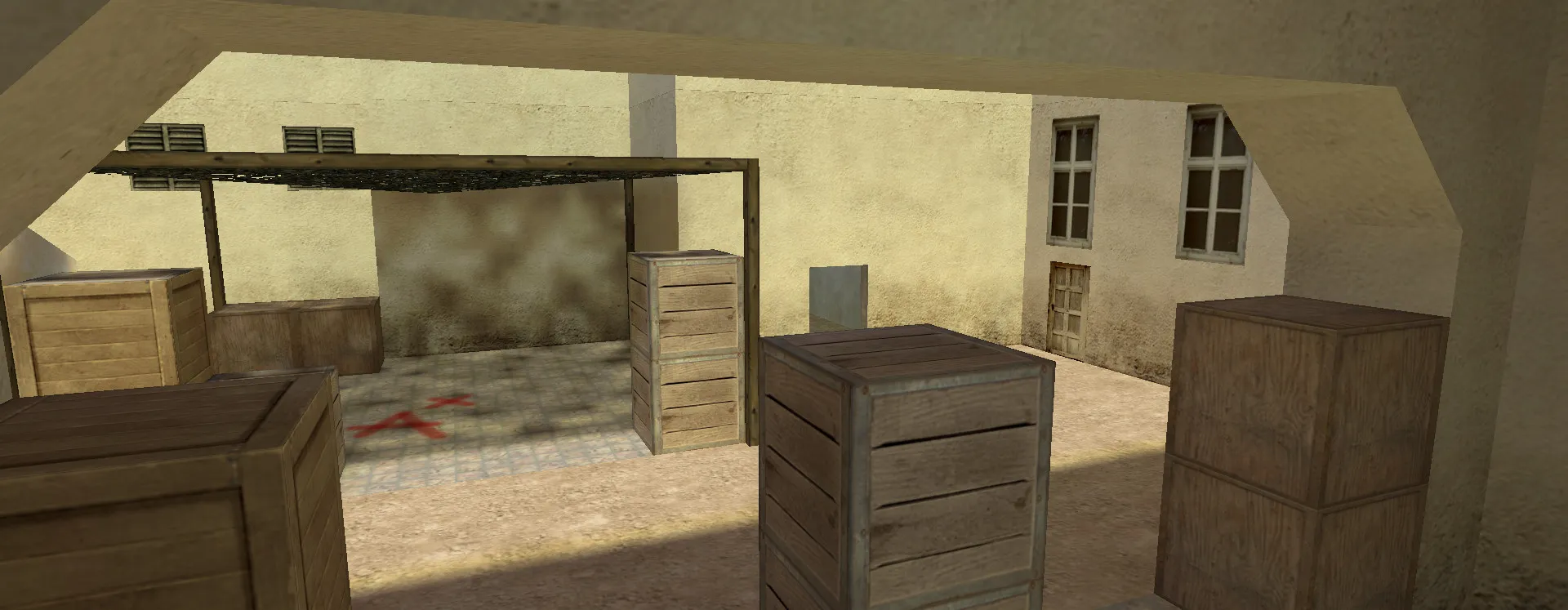 Скриншот  de_danger карта для CS 1.6: точки, маршруты, .nav, оптимизация wpoly/epoly и баланс сторон