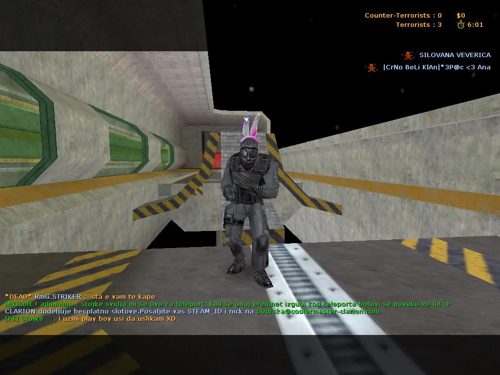 Скриншот  deathrun_lab16_b — карта deathrun для CS 1.6: точки, боты .nav, оптимизация wpoly/epoly